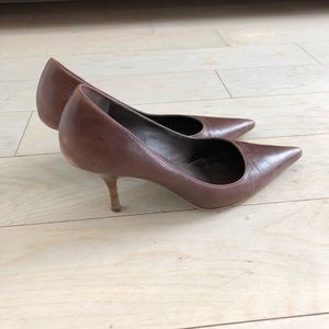 Brown pumps